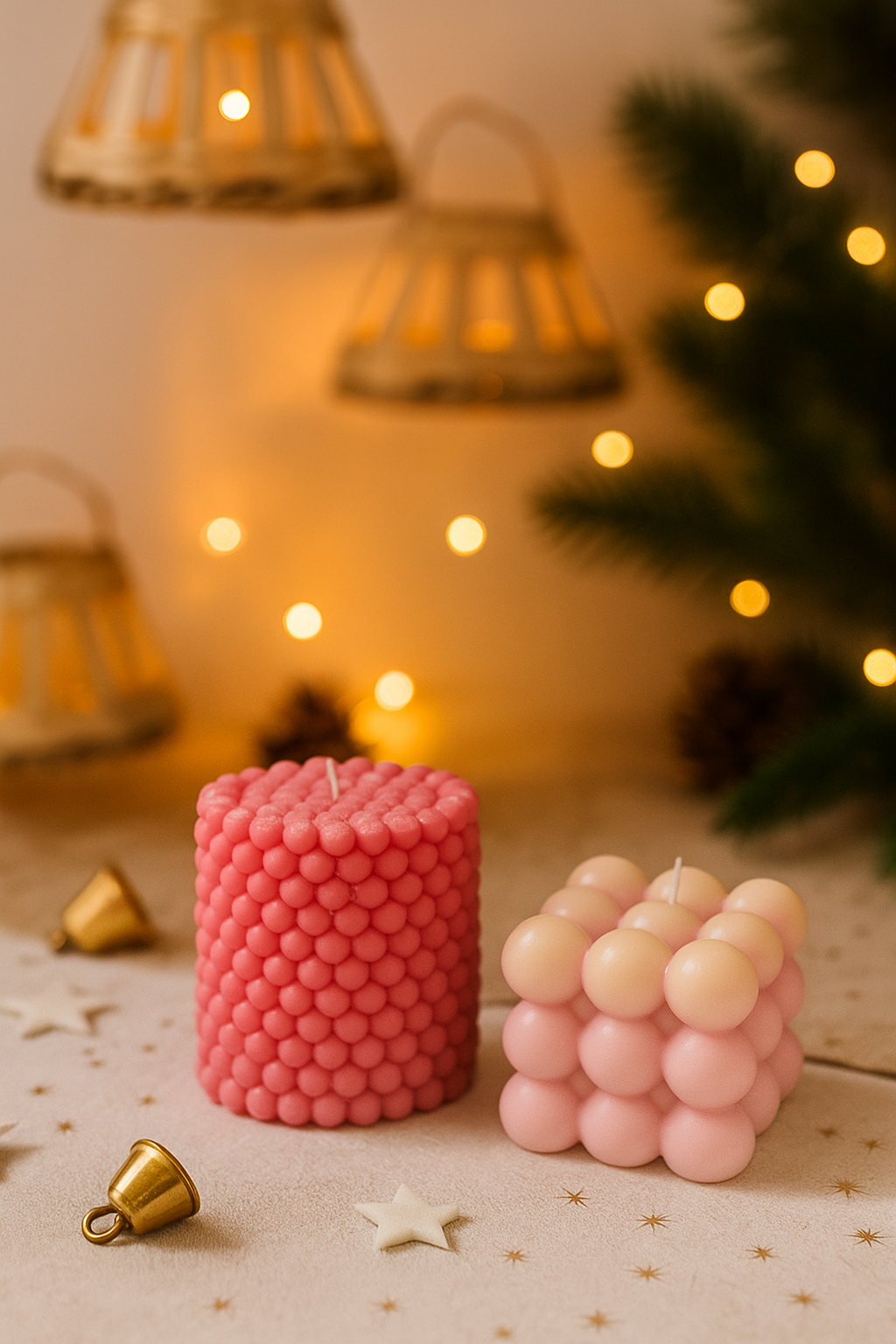 Vela esférica artesanal(pack de 2)